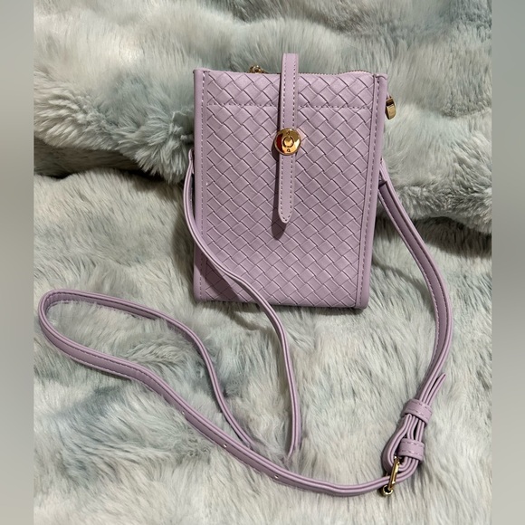 Filly Flair Woven Vegan Leather Parker Crossbody•Lavender•Spring NWOT Easter - Picture 2 of 8